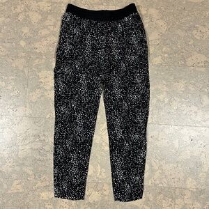 Black Silky Polka Dot Pants by Hive and Honey Size S